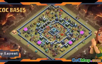 Top TH13 War Base Layout: Anti 2 Star Hybrid - Clash of Clans #20932