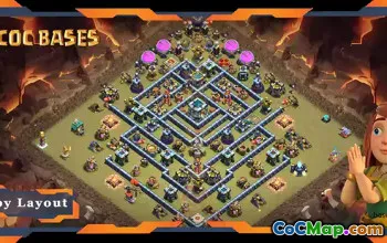 Top TH13 War Base Layout - Anti 3 Stars & CWL Link #20955