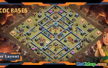 Principais layouts de base de guerra TH13 - Anti 3 estrelas | Clash of Clãs #18166