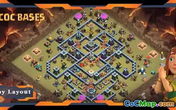 Top TH13 War Base Layouts: Anti-Everything Defense & Links #20928