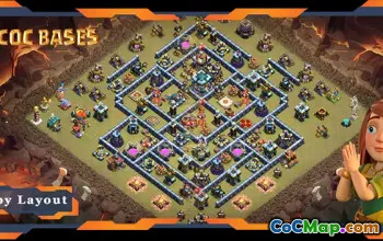 Top TH13 War Base Layouts: Defense & Links - Clash of Clans #20798