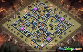 Top TH13 War Base Link: Anti Air/Electro Dragon Defense #21217