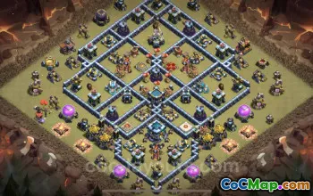 Top TH13 War Base Link - Anti Everything Defense for COC #25983