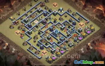 Top TH13 War Base Link - Anti Everything for CWL Success #25972