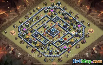 Top TH13 War Base Links: Anti 3 Stars, Anti Air Defense #21319