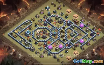 Top TH13 War Base Links - Best Hybrid Designs for CWL #21244
