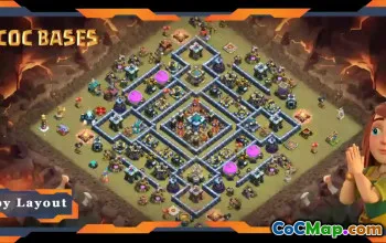 Top TH13 War Base with Anti-Air Layout & Link - Clash of Clans #20861