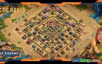 Top TH14 Anti 2 Star Hybrid Base Layouts - Clash of Clans #22615