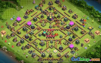 Top TH14 Anti 2 Star War Base - 2024 CWL Lien #17732