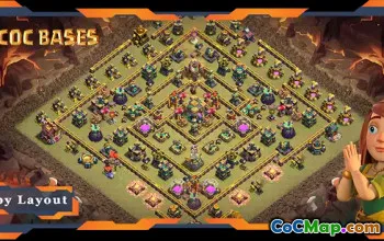 Top TH14 Anti 3 Star Base Design - Clash of Clans Layout #22671