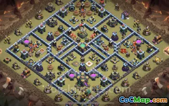 Top TH14 Anti 3 Stars War Base with Link - Clash of Clans #26144