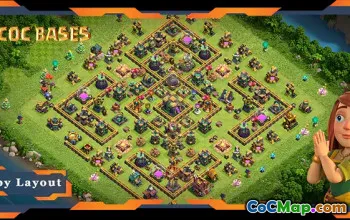 Top TH14 Base: Anti 2 Star Layout for Legend League - COC #22398
