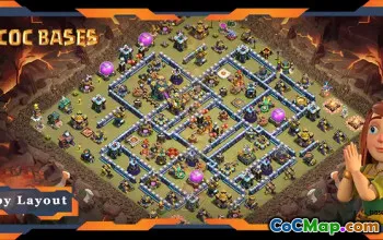 Top TH14 Base for Clash of Clans: Defense & War Layouts #18216