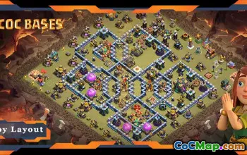 Base di difesa TH14 superiore: Electro Dragon, collegamento War/CWL n. 18219
