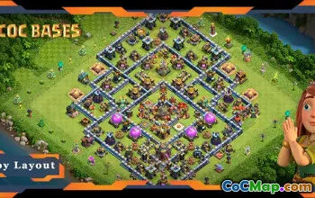 Top TH14 Farming Base: Anti Everything Hybrid Layout #18941