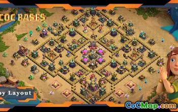 Top TH14 Farming Base: Hybrid Layout & Link - COC #22682