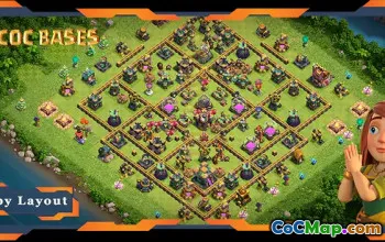 Top TH14 Farming Base Layout with Anti-Air Electro Dragon #22428