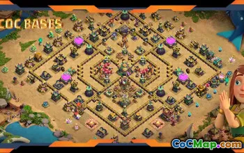 Top TH14 Farming Base with Anti 2 Star Design #57488