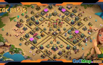 Top TH14 Farming Base with Anti 3-Star Layout #57489