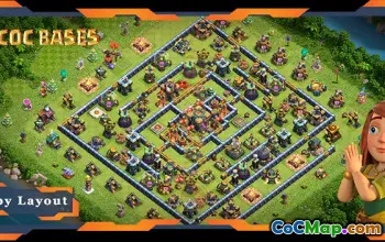 Top TH14 Hybrid Base Links - Anti 3 Star Layouts | CoC #22408