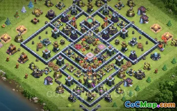 Top TH14 Trophy Base: Anti-Everything Defense with Link #21807