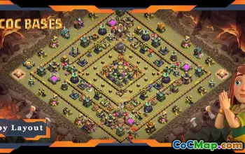Top TH14 War Base - Anti 2 Star Hybrid Layout & Link #22628