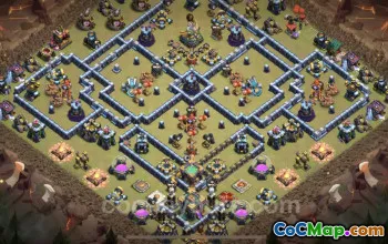 Top TH14 War Base: Anti Everything with Link - Clash of Clans #26090