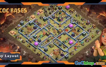 أفضل تخطيطات قاعدة الحرب TH14: روابط Anti 2 Stars وCWL رقم 18214