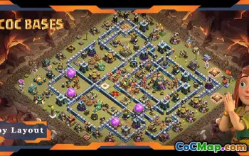 Top TH14 War Base Layouts - Anti 2 Stars & Links | Clash of Clans #21011