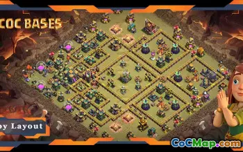 Top TH14 War Base Layouts - Anti 3 Star & Link | COC #22418
