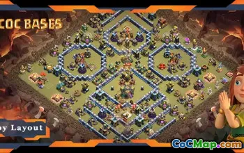 I migliori layout della base di guerra TH14 - Anti 3 stelle e collegamenti #18201