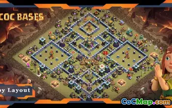 Top TH14 War Base med Anti Air & Layout Links - COC #18196