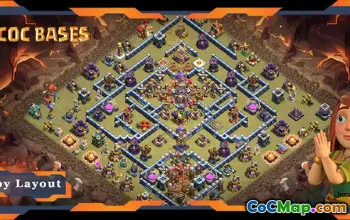 Top TH15 Clash of Clans War Base: layout Anti 2 stelle n. 18234