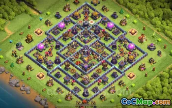 Top TH15 Hybrid Base for Trophy Defense in Clash of Clans 2025 #21885