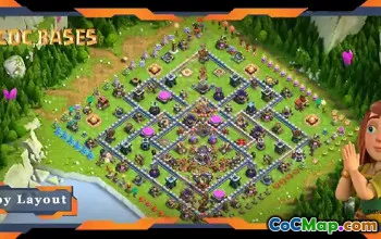 Top TH15 Hybrid Base Layout for Clash of Clans #18806