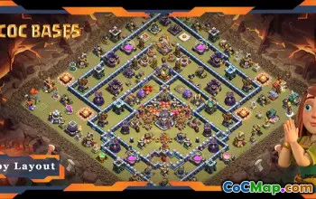 상단 TH15 전쟁 기지 - 안티 2성 레이아웃 및 링크 | COC #18239