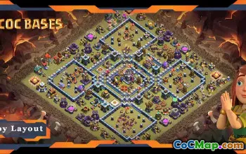 탑 TH15 전쟁 기지 | 안티 3성 레이아웃 및 링크 - COC #18244