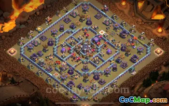 Top TH15 War Base Copy: Anti-Everything Hybrid Layout #21994
