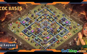 최고의 TH15 전쟁 기지 레이아웃: 안티 2성, 링크 및 전략 #18246