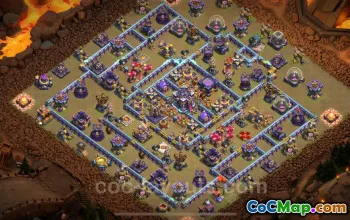 Top TH15 War Base with Link: Anti Air/Electro Dragon #21980