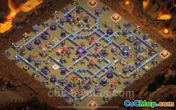 Top TH15 War Base with Link - Anti Everything Defense #26178