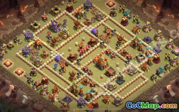 Top TH16 Anti 3 Stars War Base 2025 #55445