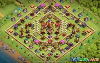 Top TH16 Anti-Dragon Base Copy for Clash of Clans 2025 #22317