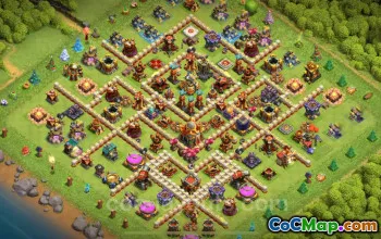 Top TH16 Base Copy 2025 - Anti Dragon & Air Defense #22322