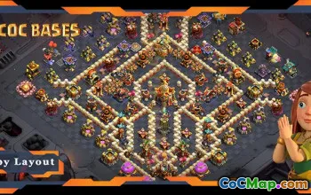 Meilleures configurations de base TH16 : Anti 3 étoiles et liens - Clash of Clans #18282