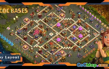 Najlepszy układ bazy rolniczej TH16 — anty 3 gwiazdki | Starcie Klanów #18267