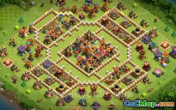 Top TH16 Trophy Defense Base with Link #55420