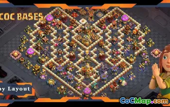 शीर्ष TH16 युद्ध बेस - कुलों के संघर्ष के लिए एंटी 3 स्टार लेआउट #18685