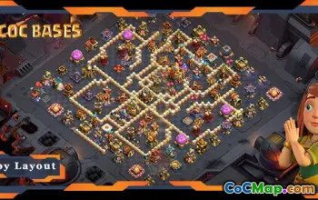 Top TH16 War Base - Anti Everything Layout | Clash of Clans #21155