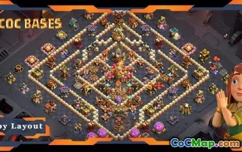 शीर्ष TH16 युद्ध बेस: कुलों के संघर्ष #18691 के लिए एंटी एवरीथिंग लेआउट